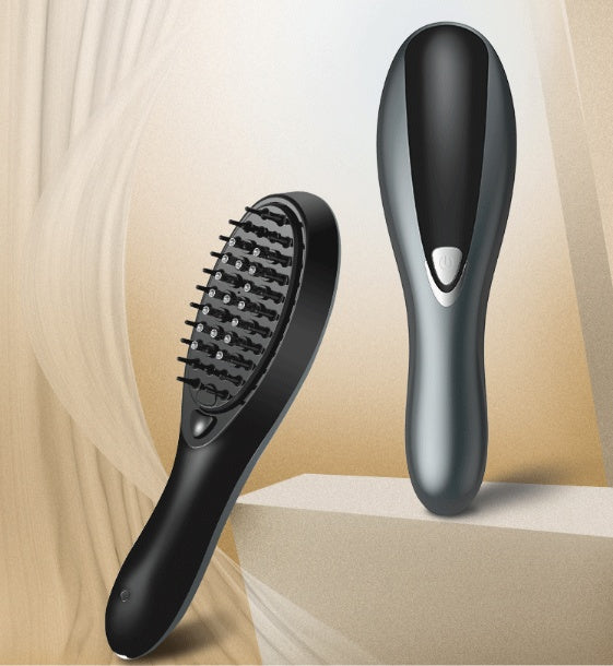 Electric liquid guiding massage comb