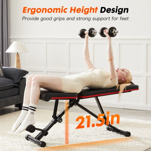 Weight Bench Adjustable Workout Bench For Home Gym, Foldable Bench Press For Full Body Exercise And Strength Training, 795LBS Capacity Incline Decline Sit Up Benches